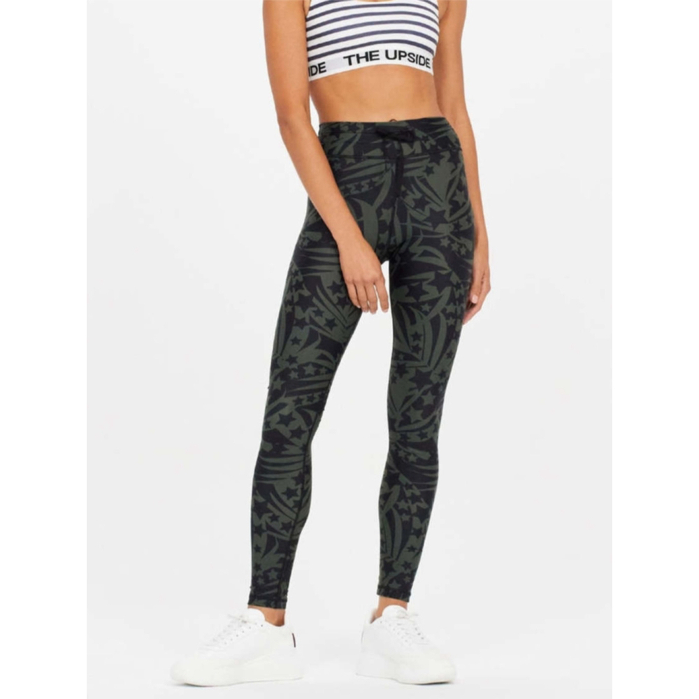 The Upside Green Palm Etoile Yoga Pant Abstract Leggings Size 6